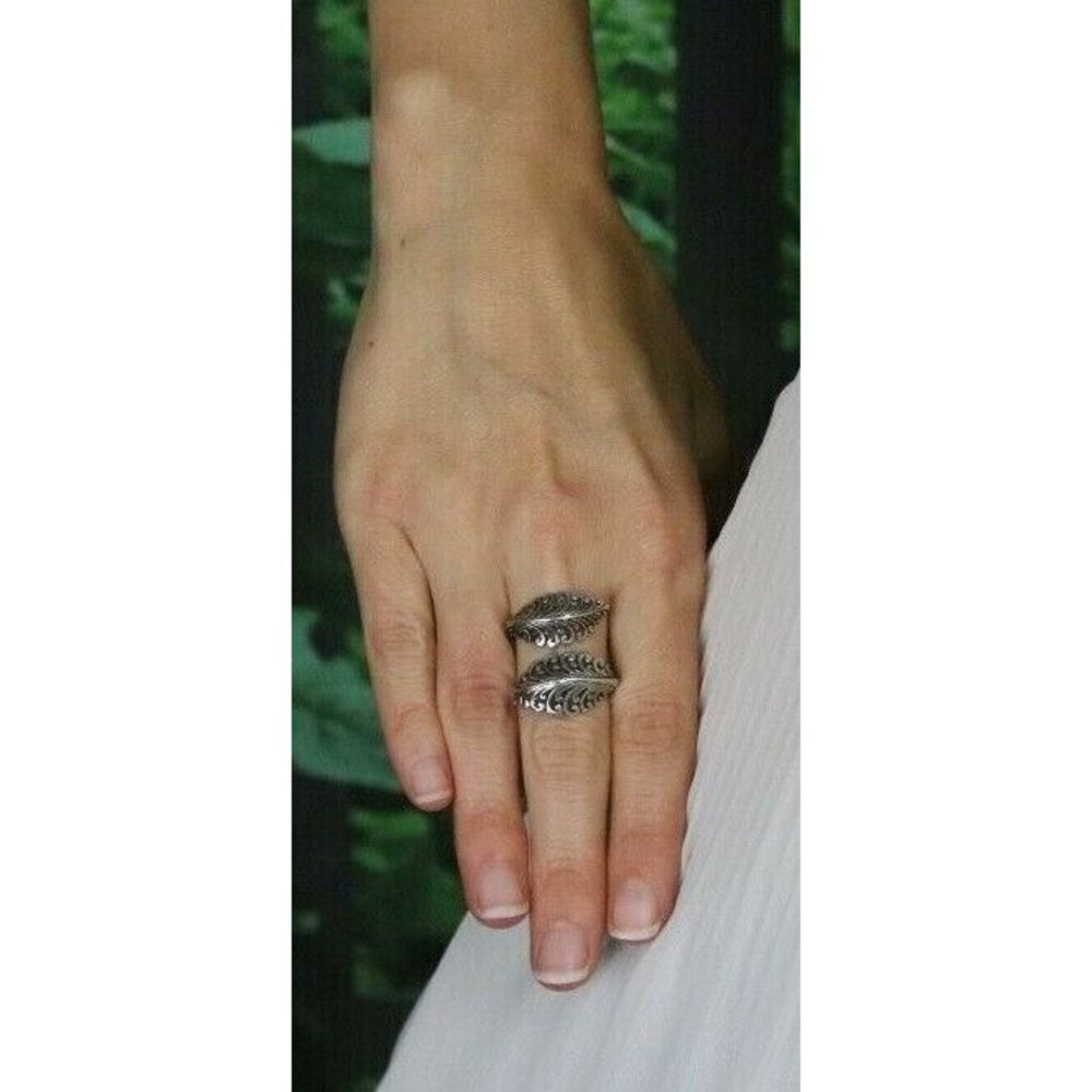 Sterling Silver Bypass Ring Size 9 1/4 - Picture 2 of 7